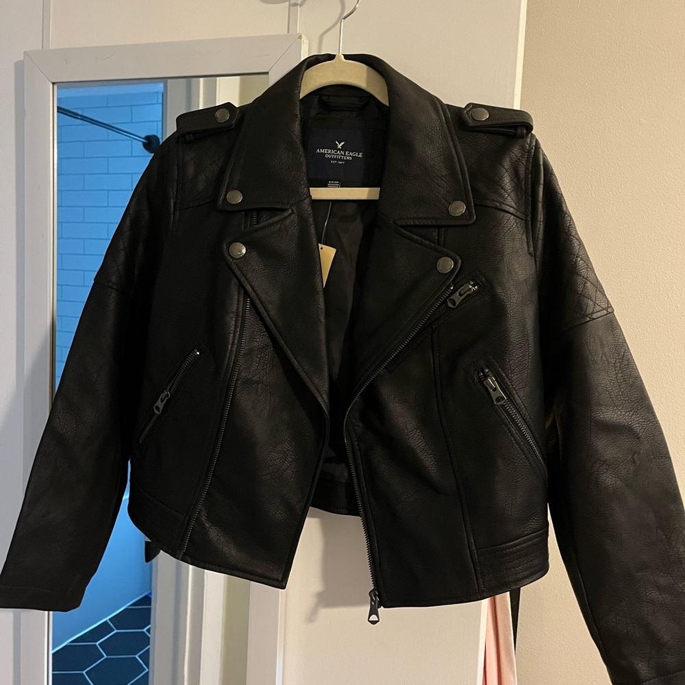 American Eagle leather jacket